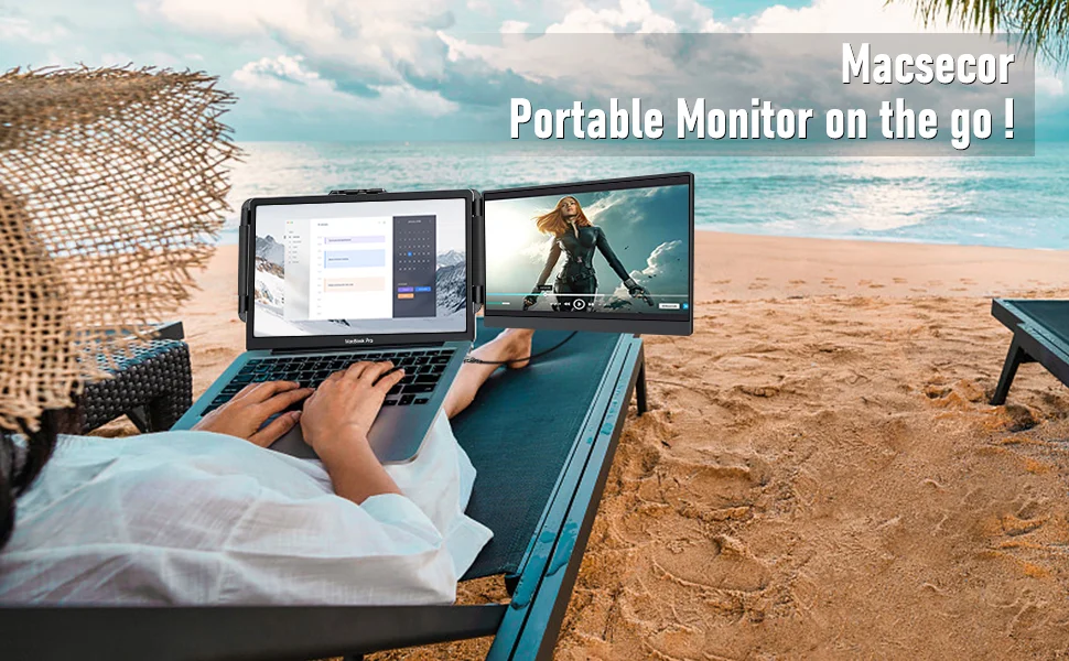 14.1" Dual-Screen Monitor 4 Macsecor 14.1 Inch Dual Screen Monitor Details 3